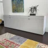 Sideboard Pulse Stehend Außen A02 Ice Mattlack Innen A25 Taupe Mattlack