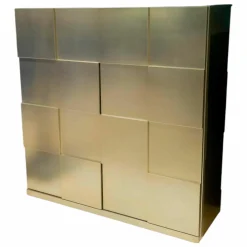 Sideboard Quadro Oberfläche Blattsilber Matt Innen Grün