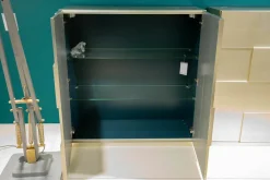 Sideboard Quadro Oberfläche Blattsilber Matt Innen Grün