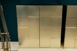 Sideboard Quadro Oberfläche Blattsilber Matt Innen Grün