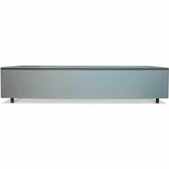 Sideboard Scala Silber Glas mit Rückwandbeleuchtung und TV-Halterung