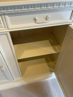 Sideboard Schleiflack Weiss Massivholz