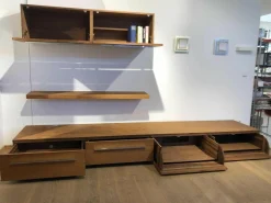 Sideboard Sipario Amerikanischer Nußbaum mit Hängekommode