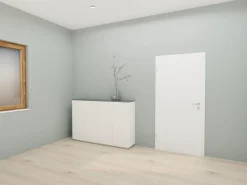 Sideboard Tavi Lack Schneeweiß M03 Abdeckplatte Lack Laguna M80 Grau