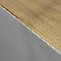 Sideboard Tix 3 Ulme Aluminium Gebürstet Eloxiert 3-Türig