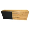 Sideboard V Alpin AS22L A L Eiche Altholz Und Colorglas Anthrazit