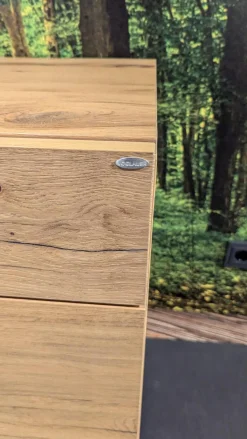 Sideboard V Alpin AS22L A L Eiche Altholz Und Colorglas Anthrazit