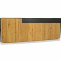 Sideboard WK 456 Wildeiche Bianco Lack Braun