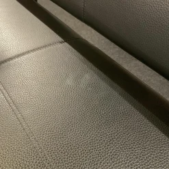 Sitzbank Carim Leder Donna 800 Schwarz Gestell Metall Schwarz Beschichtet