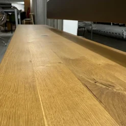 Sitzbank SC02 Europäische Eiche Natur Geölt Rückenteil Bezug Leder Elefant Anthrazit