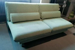 2,5-Sitzer Schlafsofa Quint Stoff 3221 0034 Grün Gestell Metall Verchromt