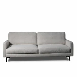 2-Sitzer Sofa Altopiano Stoff AB Chill JAB 1026-071 Grau Füße Metall Schwarz Gepulvert