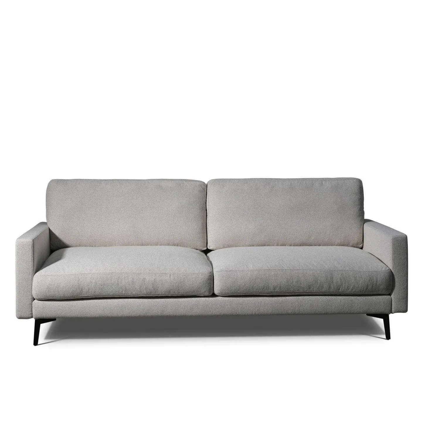 2-Sitzer Sofa Altopiano Stoff AB Chill JAB 1026-071 Grau Füße Metall Schwarz Gepulvert
