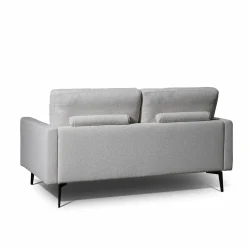 2-Sitzer Sofa Altopiano Stoff AB Chill JAB 1026-071 Grau Füße Metall Schwarz Gepulvert