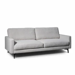 2-Sitzer Sofa Altopiano Stoff AB Chill JAB 1026-071 Grau Füße Metall Schwarz Gepulvert