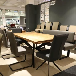 Sitzgruppe Lavie Color Line Leder Napoli Anthrazit Und Schiefergrau Gestell Eisen Schwarz Ohne Tisch