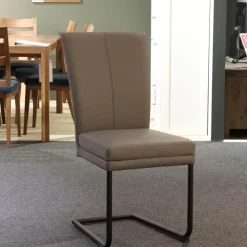 Sitzgruppe Lavie Color Line Leder Napoli Anthrazit Und Schiefergrau Gestell Eisen Schwarz Ohne Tisch