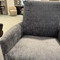 Sitzgruppe Stoff Jab 2 211094 Grau Füße Schwarz