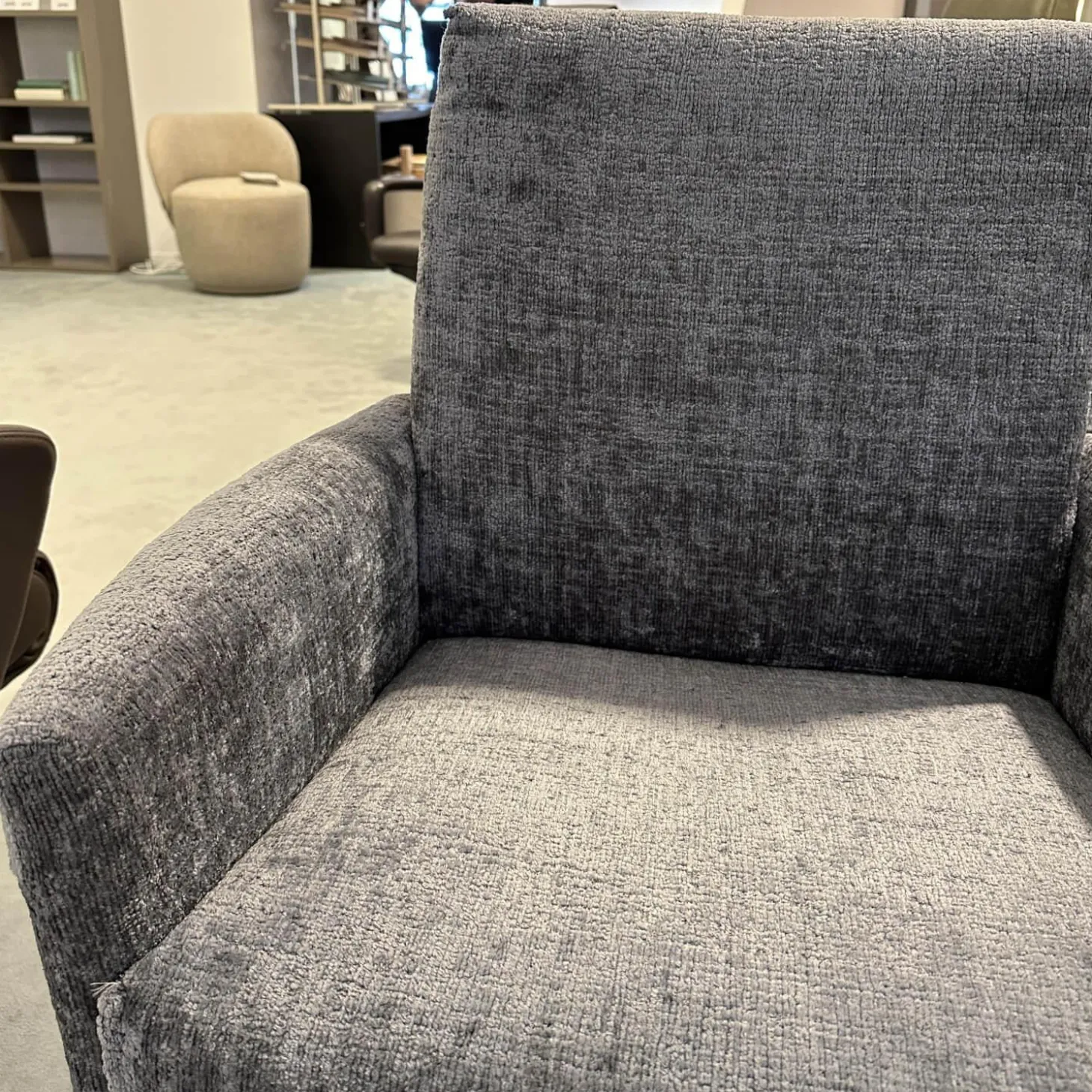 Sitzgruppe Stoff Jab 2 211094 Grau Füße Schwarz