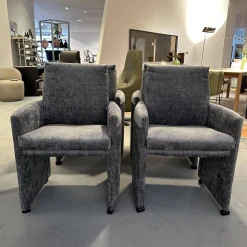 Sitzgruppe Stoff Jab 2 211094 Grau Füße Schwarz