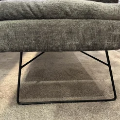 Sitzgruppe Stoff Jab 2 211094 Grau Füße Schwarz