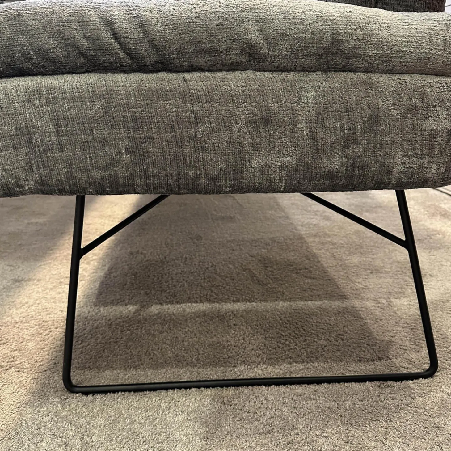 Sitzgruppe Stoff Jab 2 211094 Grau Füße Schwarz