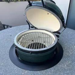 Sitzgruppe Tisch Basket BC07 Porfido Verde Schwarz Grau Schwarz Stuhl Erica Geflecht Anthrazit Gestell Anthrazit Mit Grilltisch Bundle