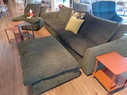 Sitzgruppe Ulf Stoff Diamond Moss 1125 Grün Kunststoffgleiter Schwarz