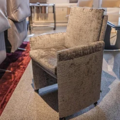 Sitzgruppe WK 790 Bezug Stoff B3094 Basalt Grau Gestell Metall Schwarz