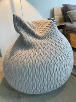 Sitzsack Slumber Large Mohairwolle Greige Grau Beige