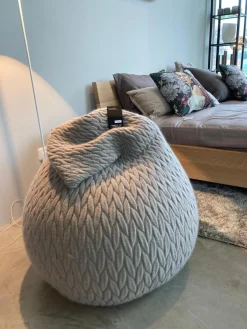 Sitzsack Slumber Large Mohairwolle Greige Grau Beige