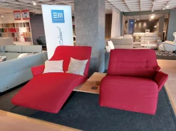 Sofa 4905 Lounger Bezug Stoff Q2 Fashio Cabren Metallkufe Anthrazit Abschlussrecamiere Links Drehbar