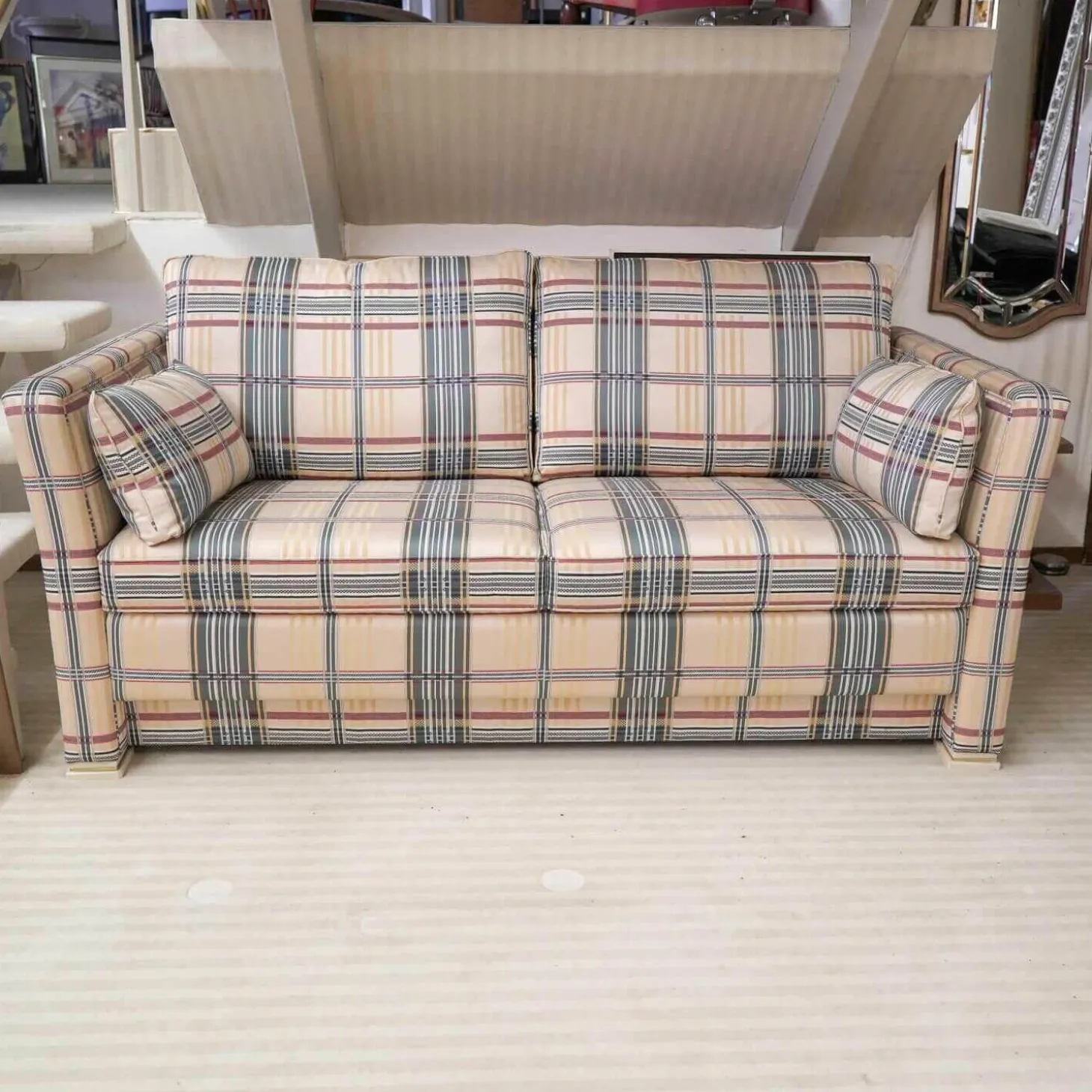 Sofa 627 Stoff Kariert