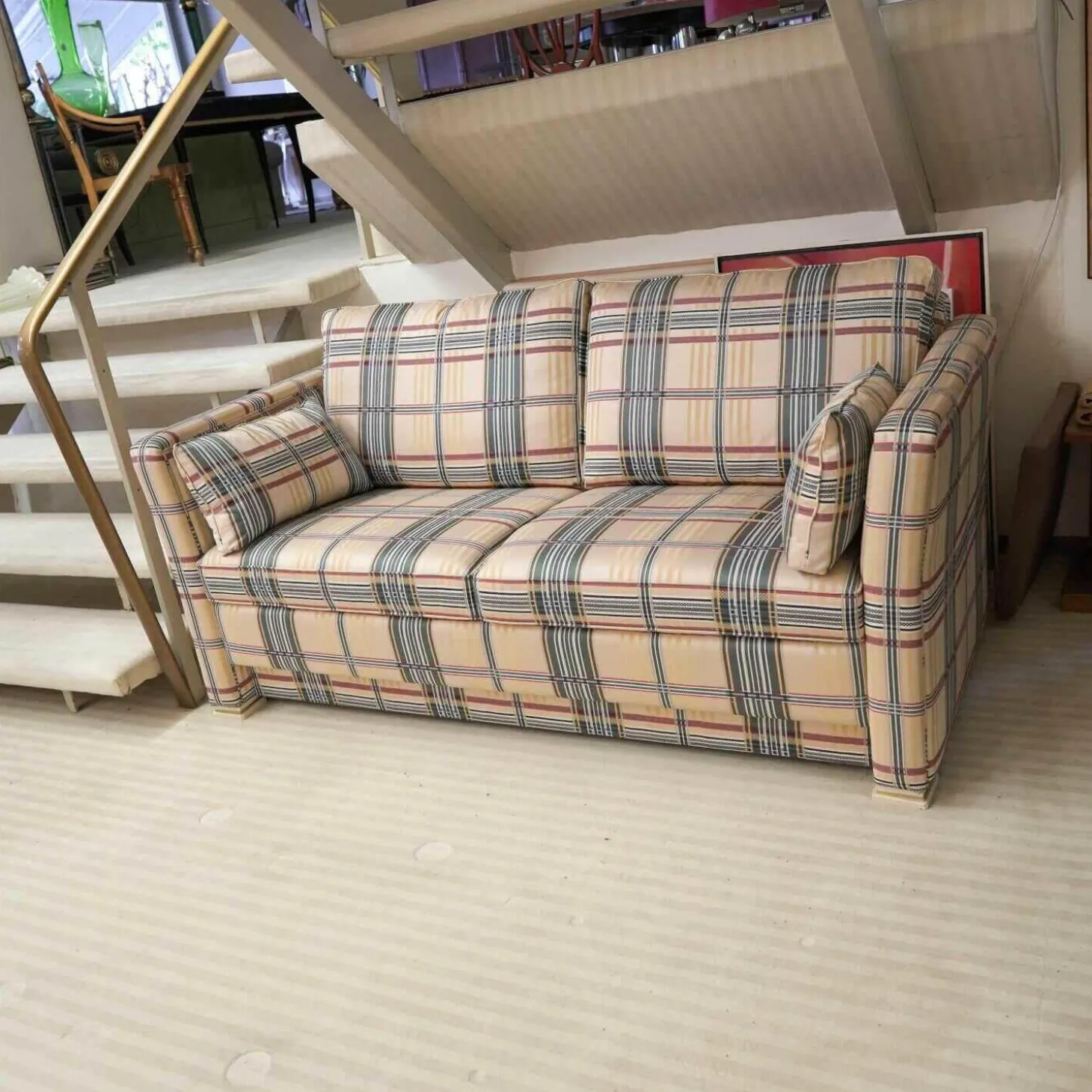 Sofa 627 Stoff Kariert