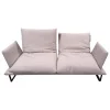 Sofa 18007 Stoff Platin Grau 1110/60 Fuß Kufe Schwarz mit Drehfunktion