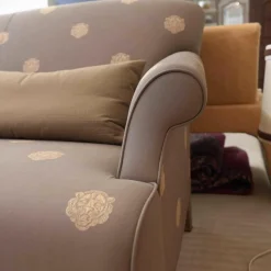 Sofa Allure Stoff Grau Braun