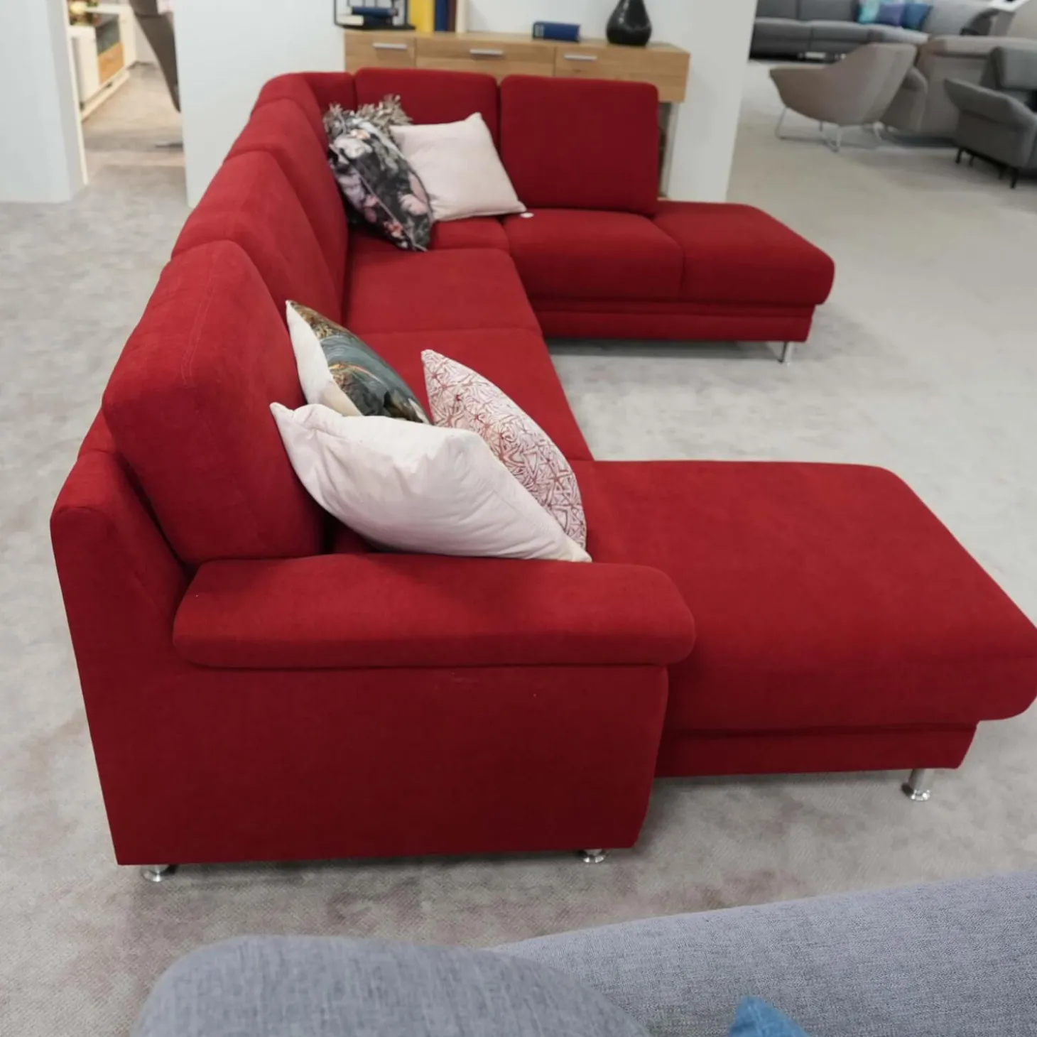 Sofa Amanda Stoff Roxbury Rot