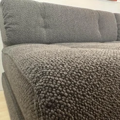 Sofa Atrium Stoff Spellbound Silver Mist 093 Grau Füße Schwarz Mit Schlaffunktion