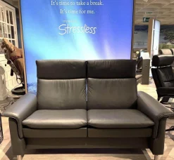 Sofa Aurora Leder Paloma Rock Fuß Edelstahl Rund Mit Verstellbarer Rückenlehne