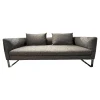 Sofa Avola Stoff Prime Anthrazit Grau Gestell In Chromkufe