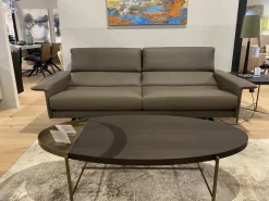 Sofa Brooklyn Leder PG500 Chamo Lava Grau