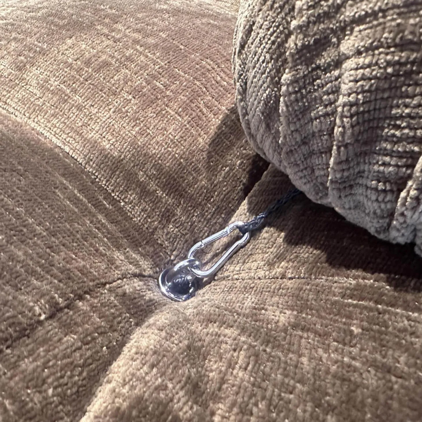 Sofa Camaleonda Stoff 400 Enia Olivgrün Extra Grün Füße Buchenholz Natur Inklusive Hocker