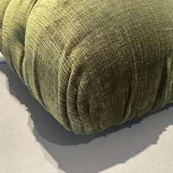 Sofa Camaleonda Stoff 400 Enia Olivgrün Extra Grün Füße Buchenholz Natur Inklusive Hocker