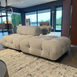 Sofa Camaleonda Stoff 103 Enia Elfenbein Weiß Füße Buchenholz Natur