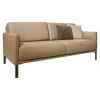 Sofa Cara H-SOB SB168 Bezug Leder 38.102 Beigegrau Inklusive 2 Kissen