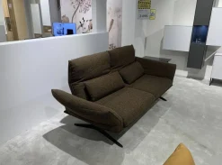 Sofa Ceda Stoff 20 Sherpa 84 Braun Rot Gestell Metall Schwarz Matt Pulverbeschichtet Inklusive Kissen