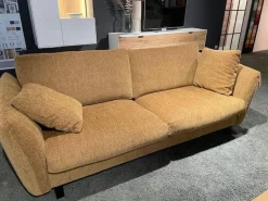 Sofa CL 970 Stoff Osino 2037 68 Gelb Gestell Holzkufe Buche Schwarz