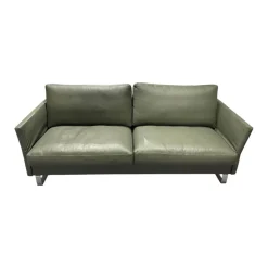 Sofa Classics CL990 R Leder 170 163 Olive Grün Kufe Metall