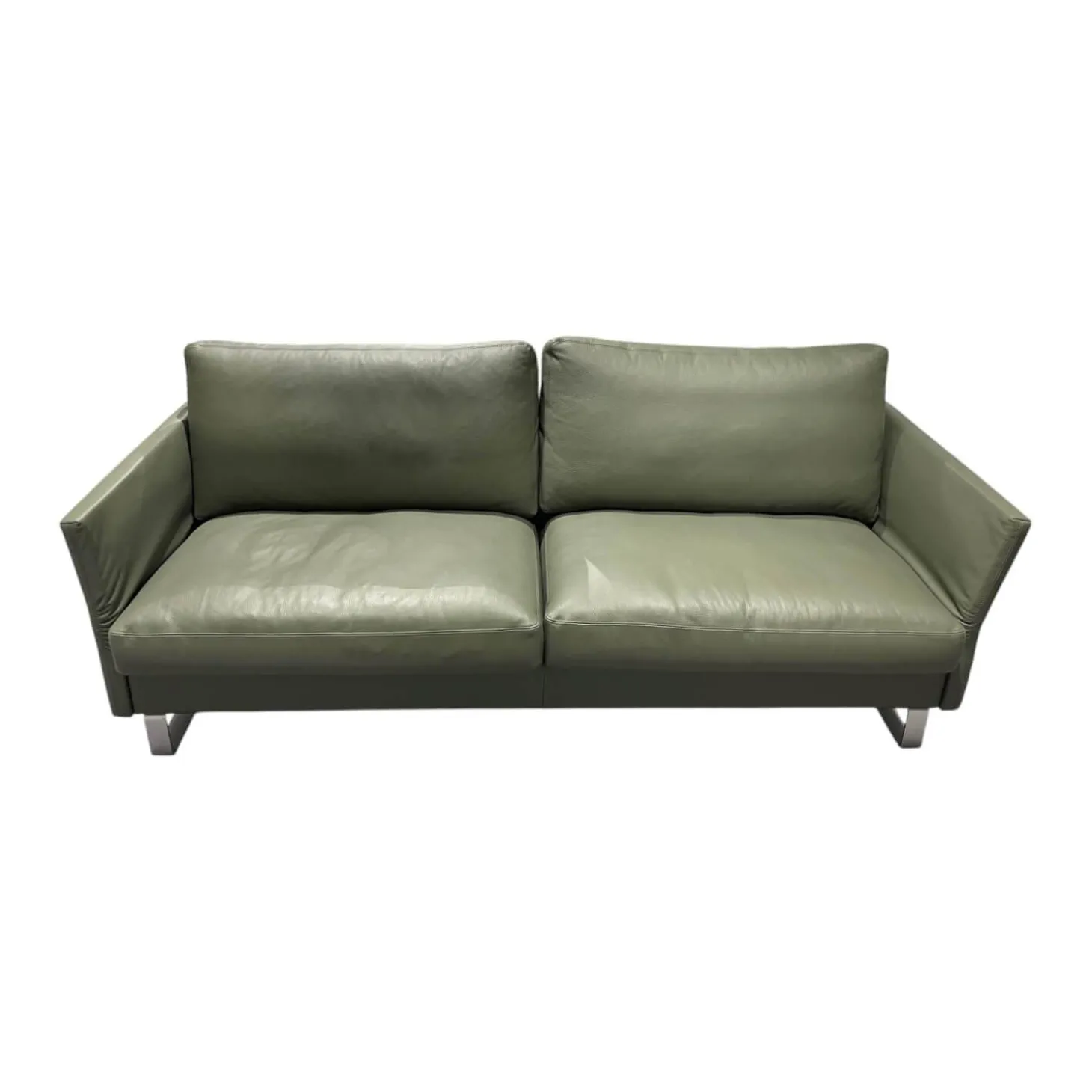 Sofa Classics CL990 R Leder 170 163 Olive Grün Kufe Metall