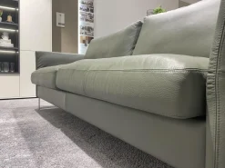 Sofa Classics CL990 R Leder 170 163 Olive Grün Kufe Metall